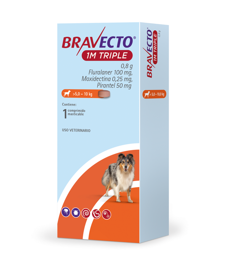 BRAVECTO® 1M Triple 100mg (5 - 10 Kg)