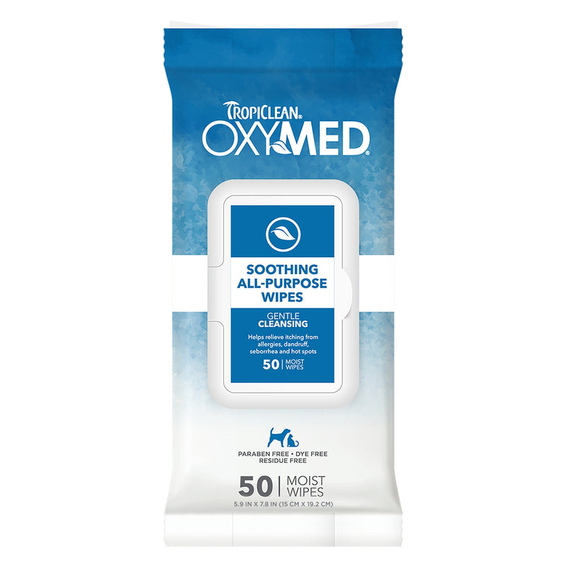 Tropiclean OXYMED Toallas Húmedas Alivio Picazón