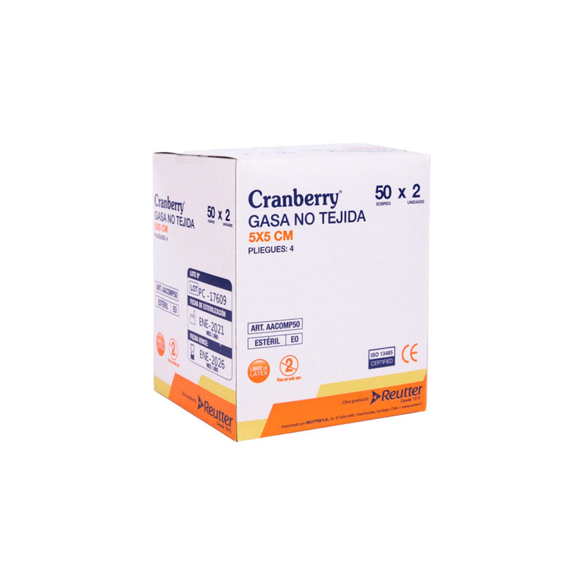 Cranberry® Gasa Estéril No Tejida Caja (2U - 4P)