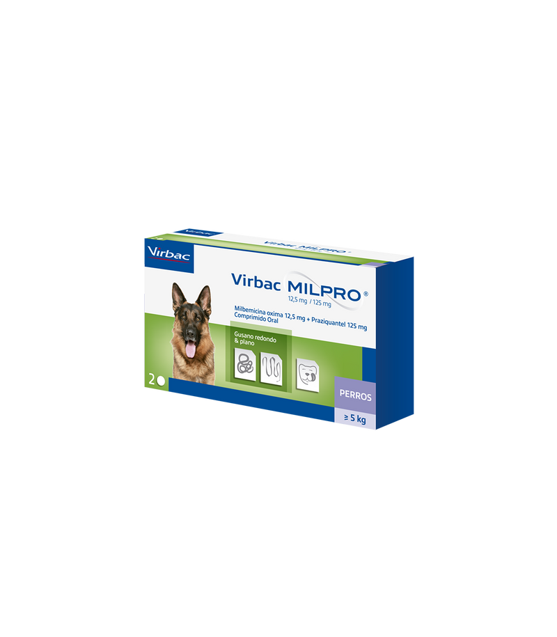 Virbac MILPRO® 12.5/125 mg Perros (5 - 50 KG)