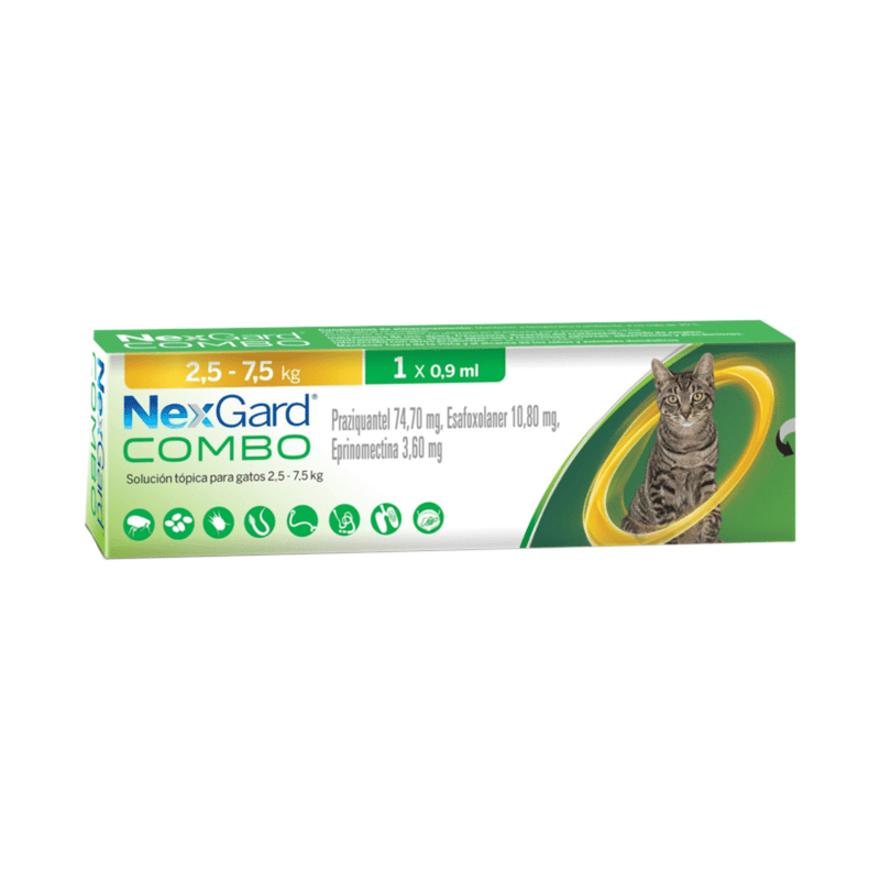 NexGard® Combo Gatos 2.5 - 7.5 KG