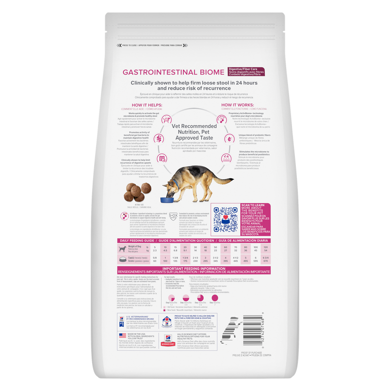 Prescription Diet® Gastrointestinal Biome Digestive/Fiber Care Perros