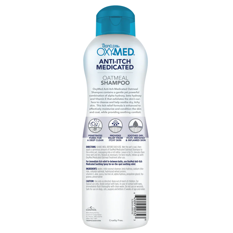 Tropiclean OXYMED Oatmeal Shampoo - Avena