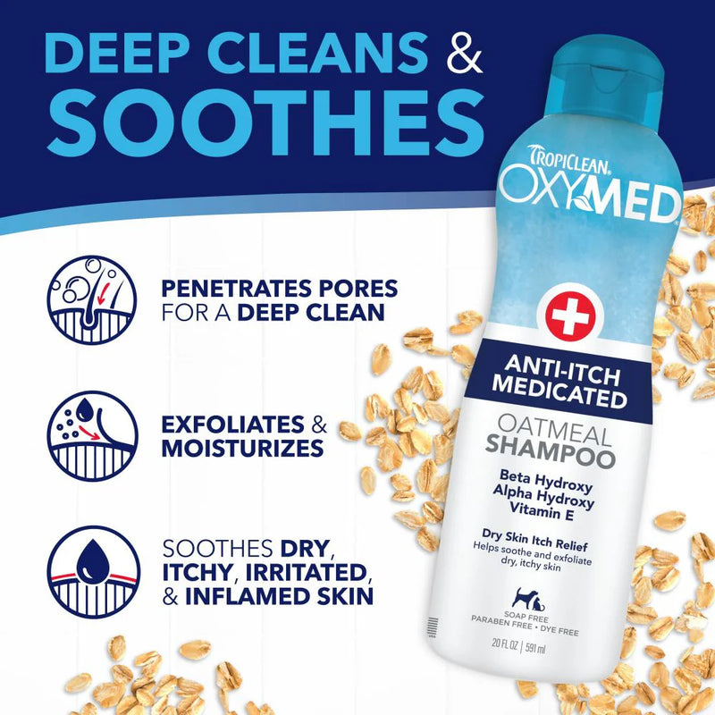 Tropiclean OXYMED Oatmeal Shampoo - Avena