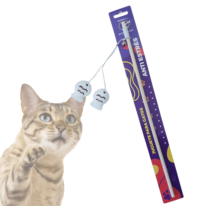 Wonder Cat Juguete Varilla Dos Peces (TC2049)