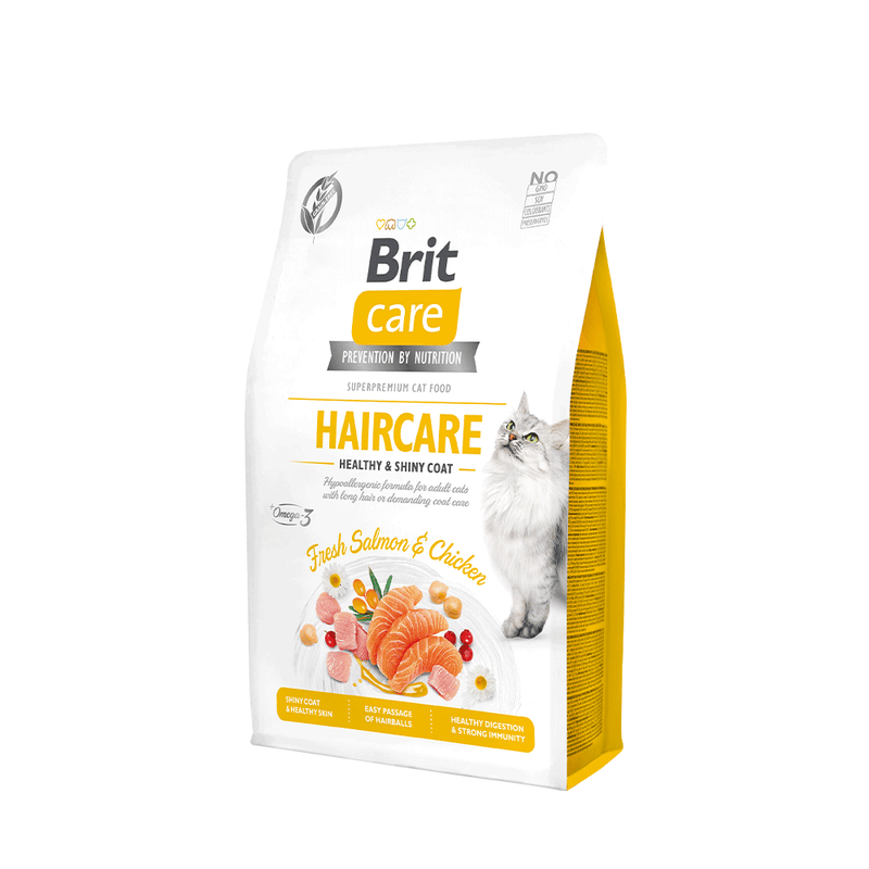 Brit Care Cat Haircare Healthy Shiny Coat Fresh Salmon Chicken