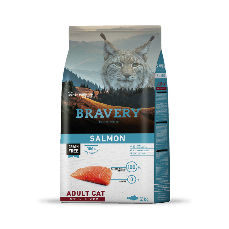 Bravery Adult Cat Sterilized Salmon