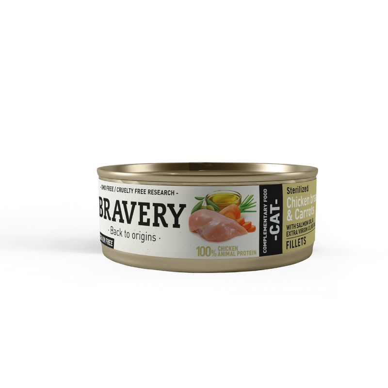Bravery Cat Chicken & Carrots Sterilized Wet Food