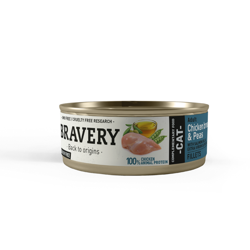 Bravery Cat Chicken & Peas Adult Wet Food