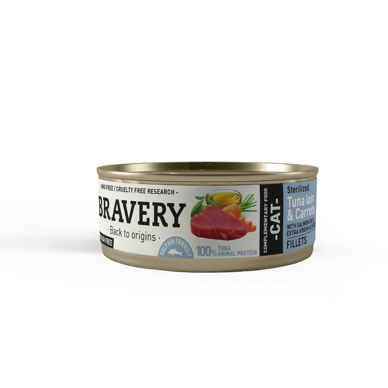 Bravery Cat Tuna Loin & Carrots Sterilized Wet Food