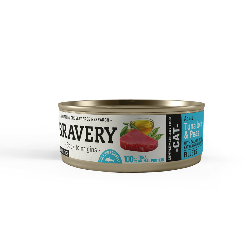 Bravery Cat Tuna Loin & Peas Adult Wet Food