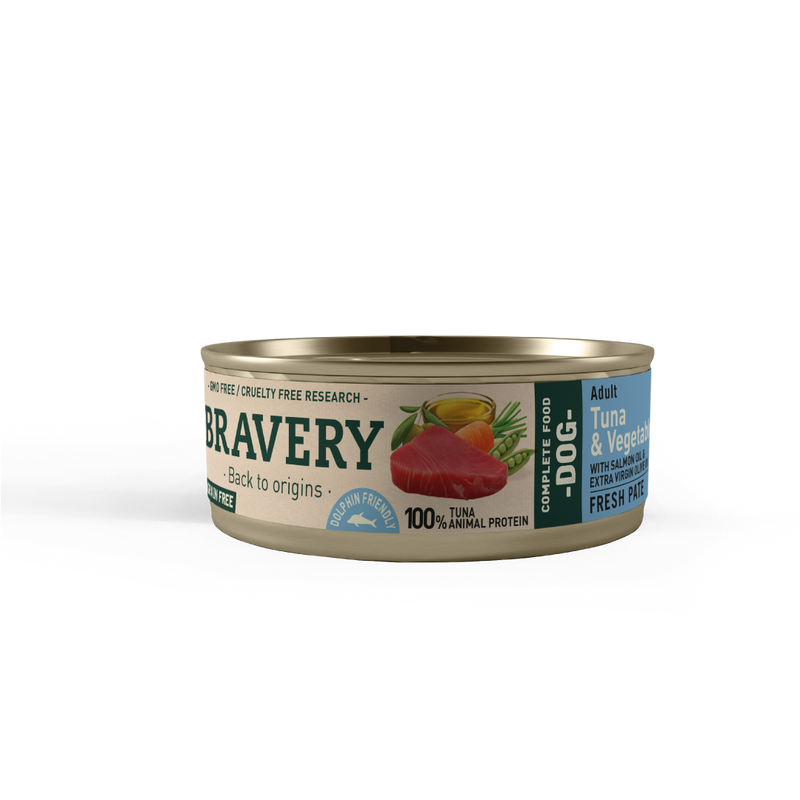 Bravery Adult Dog Tuna & Vegetables Wet Food 80 G