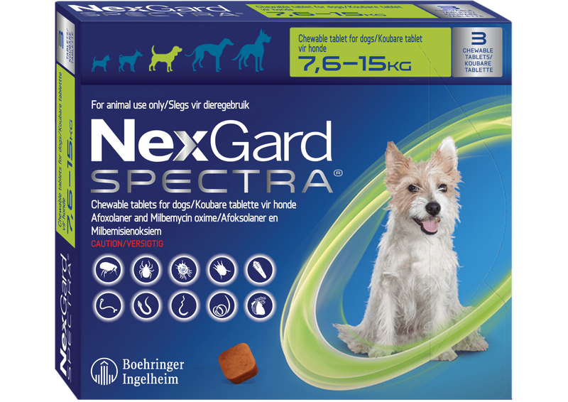 NexGard SPECTRA® 38/8 mg (7.6 - 15 Kg)